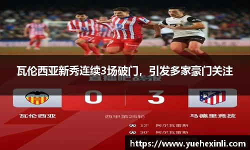 瓦伦西亚新秀连续3场破门，引发多家豪门关注